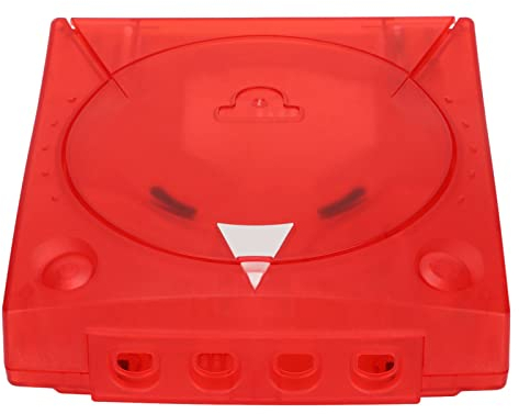 TOUISEDGI Retro Video Game Console Case, for SEGa Dreamcast DC Translucent Case Retro Video Game Console Protective Housing Shell