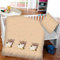 Kinder Bettwäsche 2-TLG (100x135cm / 40x60cm) Bettdecken Set, 100% Baumwolle - Babybettwäsche mit Motiv Bär mit Stern