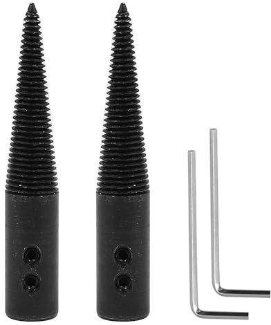 ieron Threaded Tapered Spindle Adapter,Threaded for Bench Grinder Buffing Polishing Wheel,Right and Left with a Wrench,8mm Arbor Hole