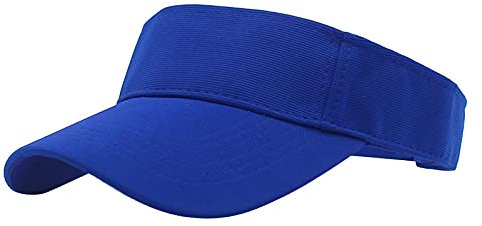 Strandvisier - Sonnenhut, Sonnenkappe, Sport für Damen, verstellbare Baseballkappen, DB-Mütze, blau, Einheitsgröße