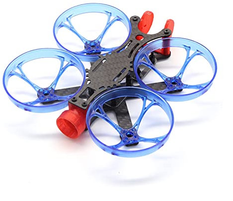 JAFYLO X95 95mm 2inch Micro, for Mini, kit de Cadre FPV en Fibre de Carbone BetaFPV Cine Whoop RC Drone FPV Racing Kit de châssis pour quadricoptère(Blue)