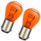 SOFOC-BA15D 21W/5W Camper Nautica Rimorchio Luce Interna Luce Posteriore/Freno Combinata Lampadina 12V Giallo Ambra Doppio Contatto 2Pez