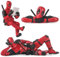 Lomdung 3 Pezzi Accessori Decorazione Interni Auto, Ornamento Appeso Specchietto Retrovisore Auto Deadpool, Decorazione Specchietto Retrovisore Autos Cartoon, per Ufficio Autos Domestico