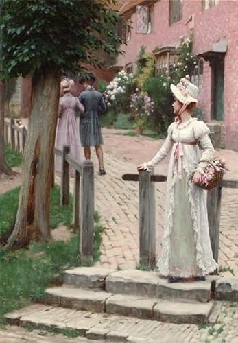 PSVDCTOO Vintage Wanddeko Bilder Poster Wandbild Sally von edmund blair leighton Poster Wandbild Deko für Zimmer 60x90cm