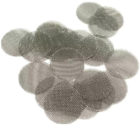 NINHFTDROU Edelstahl Mesh Kanalfilter 12,7 25 mm Edelstahlfilter Rauchfilter(20mm X100pcs)