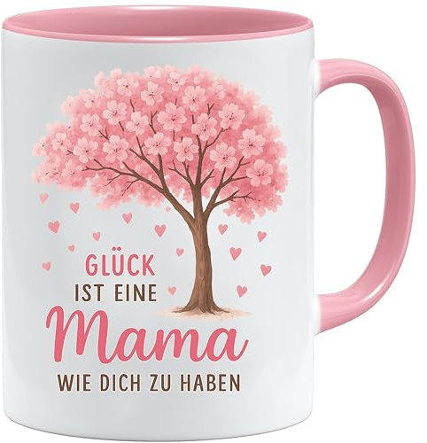 Glück Ist Eine Mama Wie Dich Zu Haben Tasse | Liebevolle Spruchtasse für Mutter | mutter geschenk | Geschenke für Mama | Muttertagsgeschenke