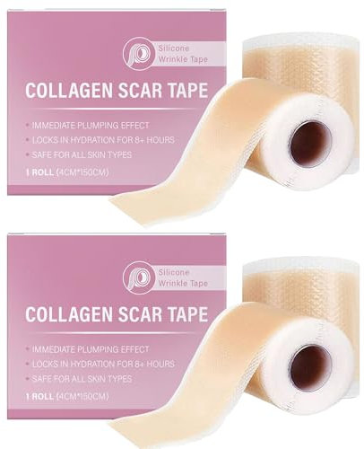 2 Pièces Rubans Cicatriciels En Silicone - 4 X 150 Cm Rubans Cicatriciels En Silicone Pour Le Visage Au Collagène, Feuilles De Qualité Médicale Pour Chirurgie, Césarienne, Cicatrices Chéloïdes