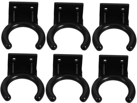 Toddmomy 1 Set Microphone Wall Mounts Mic Holder Hooks Sturdy Microphone Storage Rack for Wireless Mics Easy Install Secure for Ktv Recording Concerts