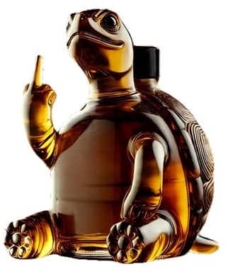 Carafe à whisky en forme d'animal – Bouteille de vin en verre de 350 ml pour le stockage et le service des spiritueux, décanteur créatif décoratif pour la maison, le bar et les dîners (une bouteille)