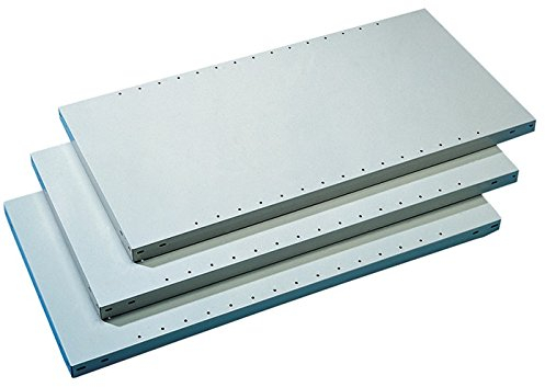 Meta-Regalbau GmbH & Co. KG Fbd. B1000xT400mm Trgf. p. Fachboden115kg Stahlbl. silber verz. f. Schraubregal 6 St. /