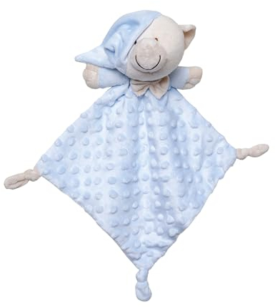 Interbaby DU003-01 Doudou Kuscheltier für Babys - Bear, blau, 100 g