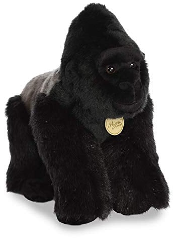 Aurora 80431 - MiYoni Silverback Gorilla, 33 cm, Plüschtier, Schwarz
