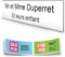 DECOHO - Plaque Boite aux Lettres personnalisée adhésive 100x25mm - PMMA Blanc Lettres Noires - 2 Lignes Gravure Laser - Stickers Stop PU - Blanc