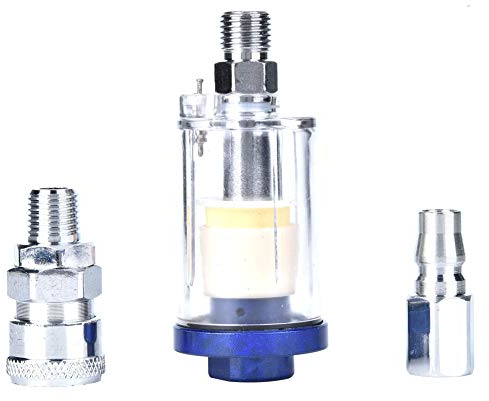 Separador de Filtro de Trampa de Separador de Agua y Aceite de 1/4 Con Conectores Para Herramientas de Compresor de Aire de Pistola Pulverizadora Filtro de aire para compresor pistola de pintura