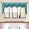 ELKCA Dicker Chenille-Fenstervorhang für Wohnzimmer, türkis, W110
