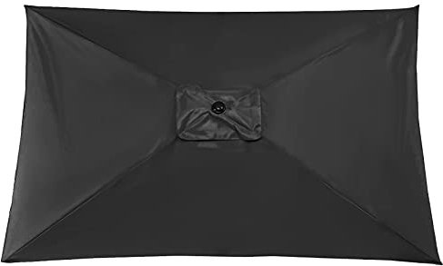 æ— Toldo rectangular de repuesto para sombrilla de patio, 3 x 2 m, cubierta superior para sombrilla de exterior