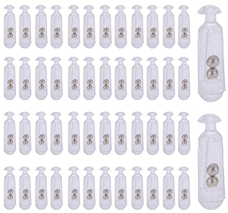 Angelköder Köder Rassel, 50 Stück 15mm Angelköder Einsatz Rohr Rasseln Angelzubehör für Weichfische(Weiß) Other Fishing Tools and AccessoriesAndere Angelwerkzeuge und Zubehör