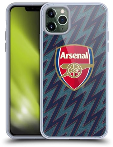Head Case Designs Licenciado Oficialmente Arsenal FC Tercero Kit de Escudo 2021/22 Caso Funda de Gel Suave Compatible con Apple iPhone 11 Pro MAX