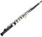 Sasuori Querflöte, 16 Löcher, C-Schlüssel, Westernkonzert, Cupronickel, vernickelt, Holzblasinstrument mit Reinigungstuch, Stange, Handschuhe, Schraubendreher, gepolsterte Tasche