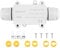 Elezenioc IP68 Waterproof Junction Box, 2 Way outdoor electrical cable connector external weatherproof M20 Gland Wire Connector for 5-15MM Diameter Cable, White