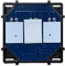 BSEED EU Standard Dimmer Schalter 1 Fach 2 Weg Touch Unterputz Lichtschalter mit LED-Anzeige