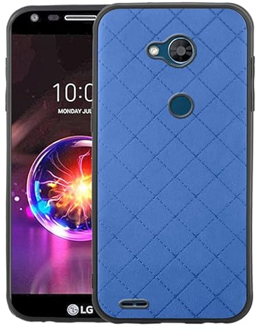 ELISORLI Kompatibel mit LG X Charge/Fiesta 2 LTE/X Power 3/X5/LV7 Hülle Robustes Dünn Cell Zubehör Anti-Rutsch Passform Gummi TPU Handyhülle für LG-M322 XPower 2 SP320 M327 M322 Frauen Herren Blau