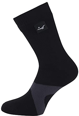 OTTERSHELL Wasserdichte, atmungsaktive Socken Geeignet für Outdoor-Aktivitäten wie Laufen, Radfahren, Bergwandern und Wandern (DE/NL/SE/PL, Numerisch, 43, 46, Schwarz)
