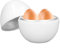 BuyWeek Microonde Uova Caldaia, Uovo Caldaia Cucina Forniture ABS Cuociuova Microonde per 4 Uova con Forno a Vapore