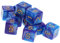 Yourandoll 10 STÜCKE Polyedrische Würfel D6 Dice Würfel Spielwürfel for DND RPG Tischspiele (Blau Lila)