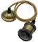 Metall Lampenaufhängung, E27 Lampenfassung Mit Kabel und Deckenbefestigung, Retro Pendelleuchte für Wohnzimmer, Küche, Schlafzimmer - Silber, Rotgold, Bronze (Bronze)
