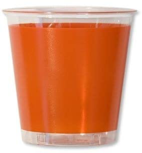 Generico Gobelets en Plastique Orange 300 cc 10 Pièces