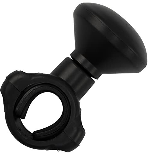 AERZETIX - C64601 - Boule de Volant Universelle Ø49 mm - pommeau/poignée de Conduite auxiliaire - Couleur Noir - pour Voiture Tracteur Tondeuse Bateau Camion véhicule Autobus