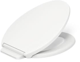 Kohler 27331-0 K-27331-0 Glissade ReadyLatch Quiet Close Elongated Toilet Seat, White