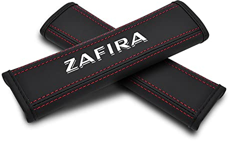 YUNKOU 2 Stück Leder Auto Gurtpolster für Opel Zafira Sicherheitsgurt Schulterpolster Innere ZubehöR