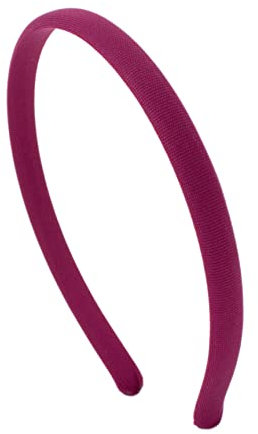 Righe e Pois - cerchietto per capelli in lycra - larghezza 1 cm - cerchietto per capelli, interno in plastica rivestito in lycra - Made in Italy (Viola)
