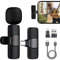 YeahBoom Kabelloses Lavalier Mikrofon für iPhone, iPad, Android-HandyLavalier Microphone Kabellos,Mini Mikrofon für Live-Streaming,Videoaufnahmen,YouTube, Vlog Podcast Content Creator