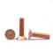 Vite di rame M3-M8 Vite a testa svasata a testa svasata in rame rosso Vite a testa piatta Bullone a esagono incassato Vite a macchina(14MM_M8 5PCS)