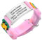FLHEART Notfallarmband SOS Armband Kinder Telefonnummer - Wasserfest Silikon Anti Verloren Kinder Namenarmband Identifikationsarmband Kinderarmband Personalisiertes ID Armband für Mädchen