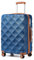British Traveller Hartschalenkoffer Groß Handgepäck Koffer 74.5 * 49 * 30.5cm Reisekoffer Groß Koffer Trolleys ABS+PC mit TSA-Schloss Rollkoffer Suitcase Blau
