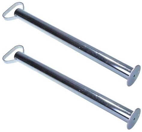 Preiswert&Gut 2 x Abstellstütze für Anhänger 700 mm – Starke Anhängerstütze, 150 kg Tragkraft, Ø 48 mm, verzinkter Stahl, rostfrei, Montage ohne Werkzeug