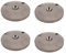 TsoLay 4 Pcs Speaker Pure Copper Spikes Pads HiFi Speaker Box Isolation Floor Stand Feet Cone Base Shoes Pad (Black)