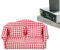 Shitafe Puppenhaus-Couch, Puppenhaus-Sofa,1 Maßstab 12 Sessel Puppensofa Stuhl - -Couch, Miniatur-realistisches rot Kariertes Möbelspielzeug für Puppenhäuser, Kinder, Erwachsene, Sammler