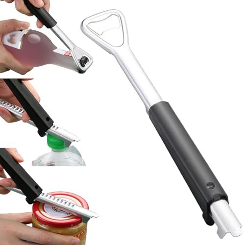 NIOIPXA Jar Opener for Weak Hands,Adjustable Bottle Opener for Seniors with Arthritis,Stainless Steel Can Opener,Kitchen Gadgets