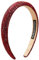 Alpenflüstern Trachten-Haarreif Glitzer breit - Damen Haarschmuck, Haarband rutschfest fürs Dirndl (rot) ADV149