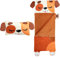Wizland Kinder-Schlafsack, niedlicher Hund für Mädchen, Jungen, Kindertagesstätte, 150 x 70 cm, multifunktionaler Schlafsack, Flanell-Schulmatte, superweich, warm, gemütlich