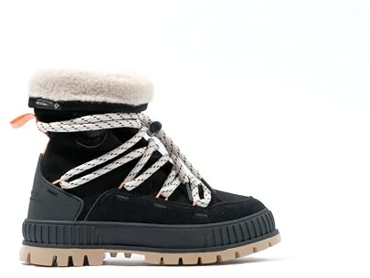Palladium Women's Pallashock Hiver Ankle Boot, Black, 8 UK
