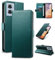Yunubeyii Wallet Flip Case for Motorola Moto G85 - [RFID Blocking] Luxury PU Leather Card Holder Magnetic Phone Cover with Kickstand,Shockproof Protective Case,Green