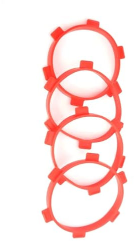 PLOQAZEH Universal For Buggy 1/8 Short Course Truck 1/10 Accessories Tools RC Car Parts Rubber Model Cars Tire Tires Stick Mounting Glue Bands 85mm RC Car Repair Kit(Red,4pcs)