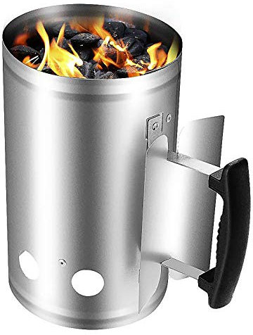 Barbecue Starter, Quick Start Fireplace Starter With Safety Nylon Handle, Charcoal Lighter For Barbecue Grill Fire Lighter For Camping, Grilling