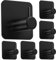 MIEWAA Handtuchhalter Ohne Bohren 6er Set Klebehaken Badezimmer Handtuchhaken Edelstahl Wandhaken Haken Selbstklebend Höchstbelastbar bis 10KG Wasserdicht Rostfrei für Bad Küche Schwarz